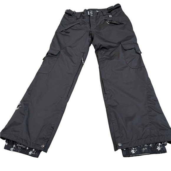 Ride Snowboards Pants Size Small Black 5,000 Waterproof Breathable Lined straps - Picture 1 of 12
